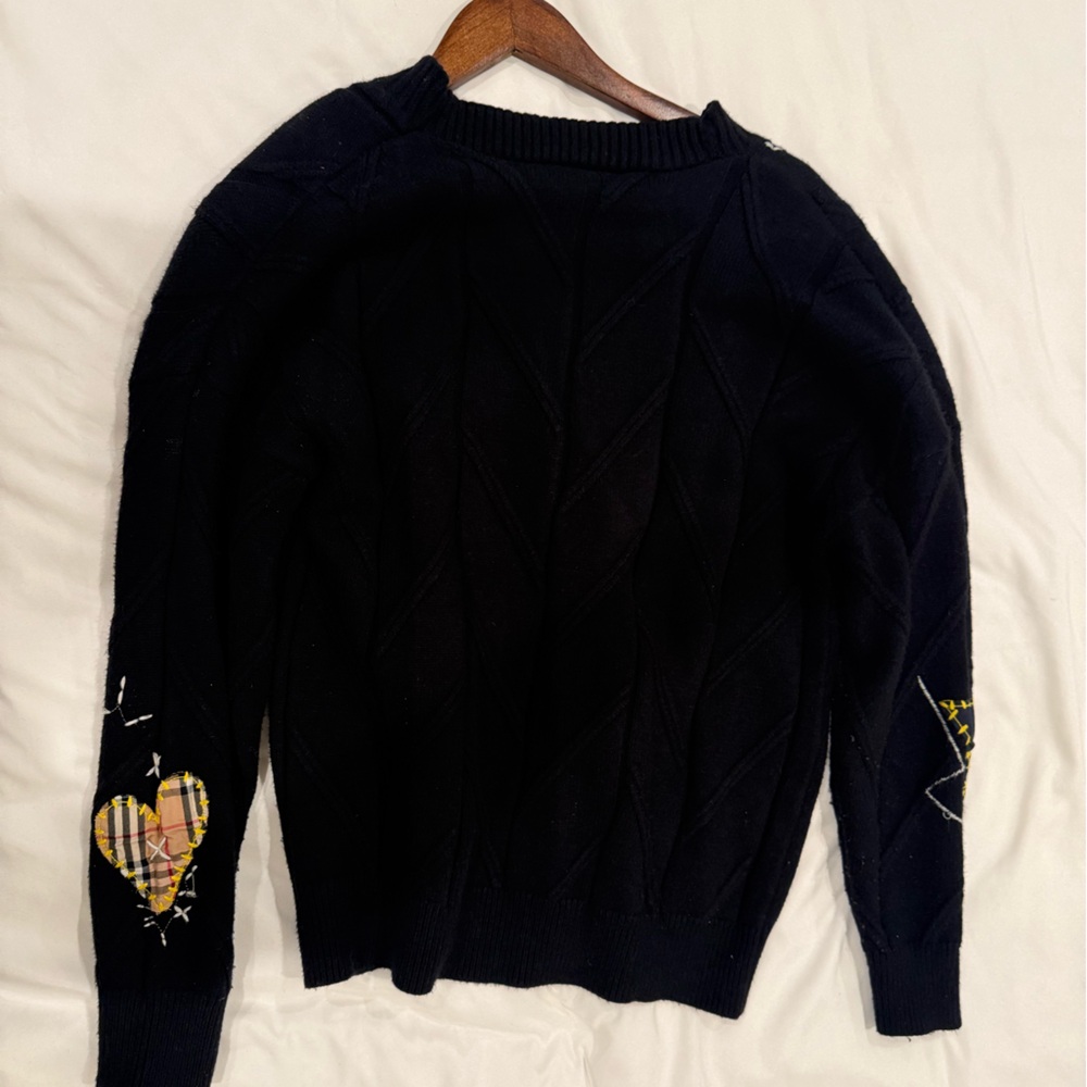 Colorful Button Black Cardigan - Picture 4 of 4